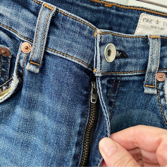 rag & bone Nina High Rise Ankle Flare Jeans Copper Hill size 26 - Picture 4 of 9